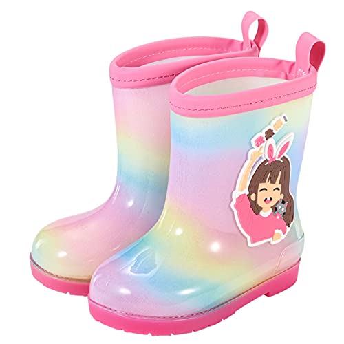 Girl Snow Boot Kids Rain Boots For Girls Toddler Shoes For Rainy Days Rubber Cute Girls Printed With Girls Shoes