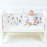 Protector de cuna, Baby Cot Bed Bumper Cotton Safer Crib Sid