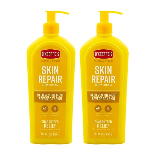 OKeeffes Skin Repair Body Lotion and Dry Skin Moisturizer 12 Oz (Pack of 2) Packaging May Vary