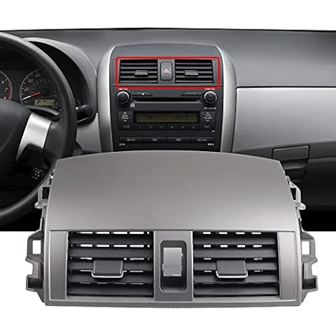 Dasbecan 55670-02160 Center Dash A/C Dashboard AC Air Vent Panel Trim Outlet Compatible with Toyota Corolla 2008 2009 2010 2011 2012 2013 55663-02060 Cover