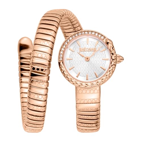 Just Cavalli Reloj Analógico para Mujeres de Cuarzo con Correa en Acero Inoxidable JC1L301M0045