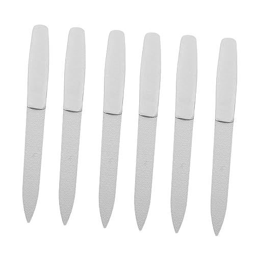 DRESSOOS 6個 金属爪やすり nail polish nail gel nail oil nail file ネイルファイル マニ ツールファイル マニ ファイル ネイルケアツール