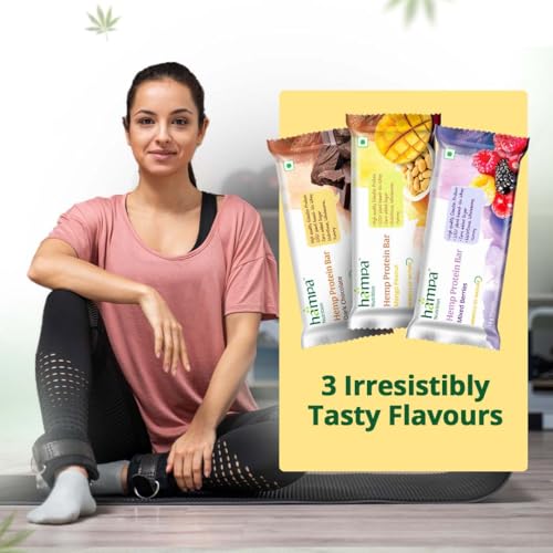 Image of Hampa Hemp protein Bar 50g | Dark Chocolate Flavour | 10g Plant Protein | No Whey, Vegan Friendly | No Added Sugar, Sweetened with Dates | Anytime Snack with Edestine Protein | Pack of 6
