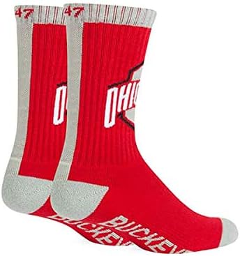 NCAA Ohio State Buckeyes Duster 47 Sport Socks Women's Sizes 7-11 - Image 2