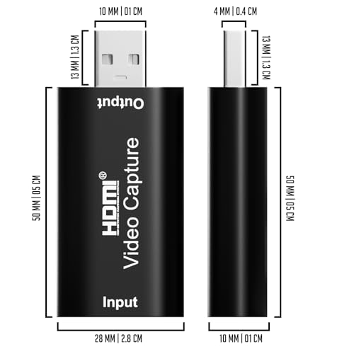 Lapster Speedy Video Capture Device HDMI to USB 2.0 for Gaming, Streaming, Compatible with Nintendo Switch, PS3/4, Xbox One, 4K HDMI Video Capture... - Image 3