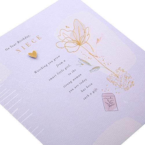 Birthday Card for Niece from Hallmark - Contemporary Floral Design With Heartfelt Message
