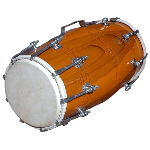 DHOLAK- DRUMS -18 - BOLT-TUNED MADE WITH MANGO WOOD HAND MADE INDIAN KIRTAN SPL