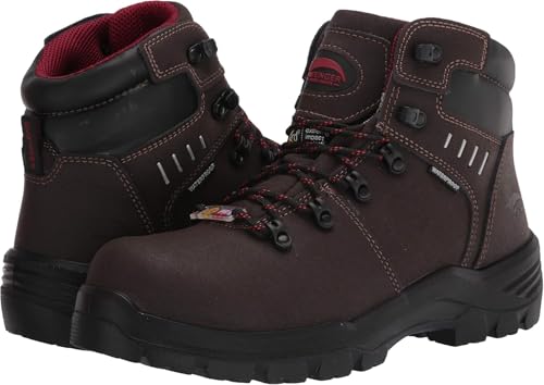 Image of Avenger Foundation Work Boots for Men - Waterproof, Non-Slip, PR, EH, Met Guard, Carbon Toe Safety Shoes - ASTM F2413, Brown