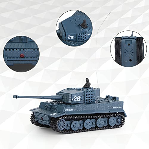Tanques Teledirigidos, 1/72 Escala 4 Canales Mini Tanque Control Remoto Tanque de Juguete para Regalo de niños
