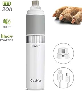 Casifor Dog Nail Grinder and Clippers Quiet with 20h Working Time Professional Pet