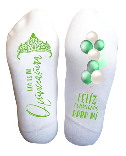 Quinceañera Bityhday Socks for 15 Year Old Girls, Mis Quince Gifts for Teenager