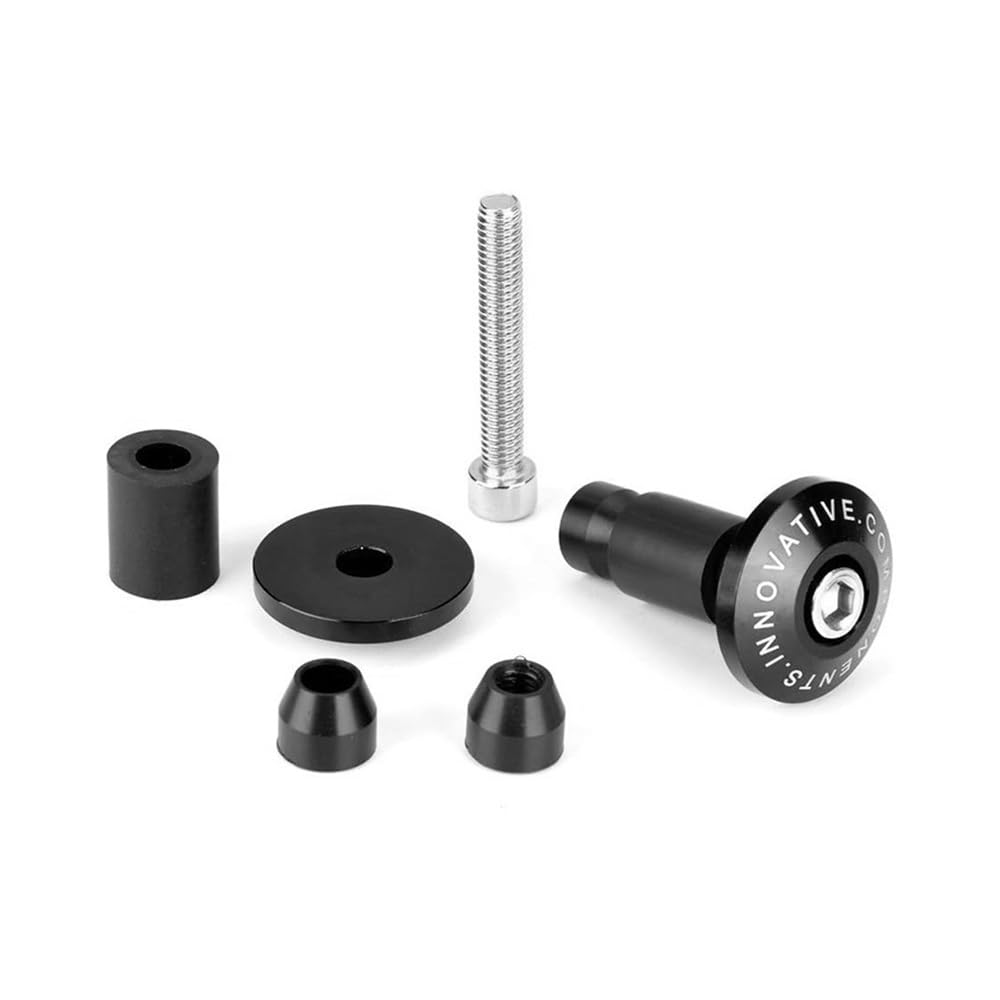 Peso del Extremo Manillar de la Motocicleta, Tapa los puños, Accesorios protección universales Metal(Black)