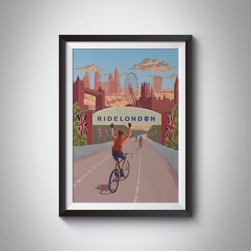 Momima Ride London Surrey 100 Cycling Poster