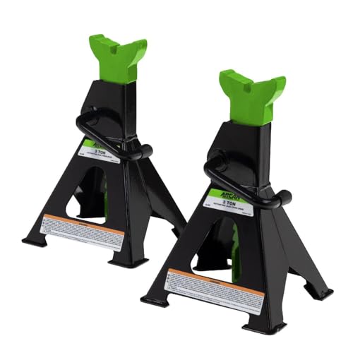 ARCAN 3-Ton Ratcheting Jack Stands, Pair, Model ALJS3 by ARCAN - Used condition - US$39.38