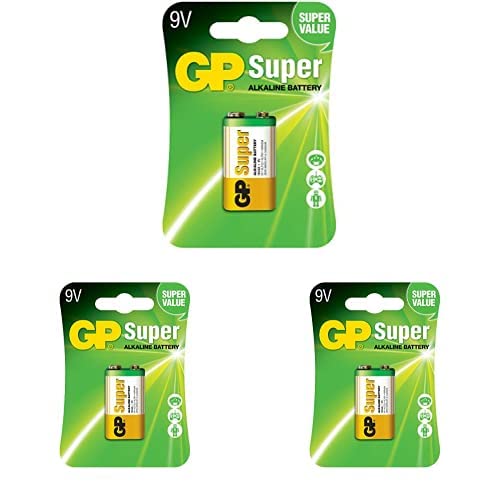 6LR61 1BL GP Super Alkaline, Paquete de 3 : Amazon.es: Electrónica