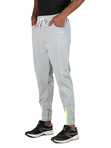 Image of CHKOKKO Men's Regular Fit Mid Rise Solid Sports Running Gym Track Pant Lower With Pocket