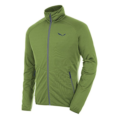 Salewa, Puez Grid PL M FZ, Felpa, Uomo, Verde (Cedar Green), 52/XL