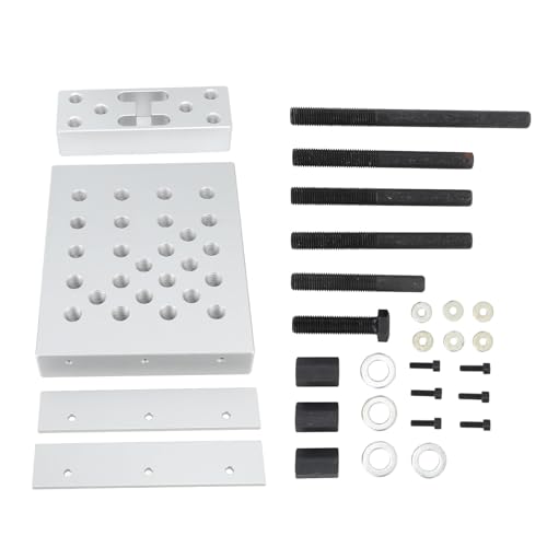 XHTLLO Universal Drill Press Support Block Plate Tool Set, 30 Ton Car Wheel Hub Bearing Bushing Repair Removal Installation Tool, Adjustable Base for Stability and Versatile