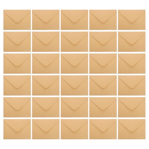 Enveloppes kraft marron gommées à eau pour cartes de vœux lettres et bureau