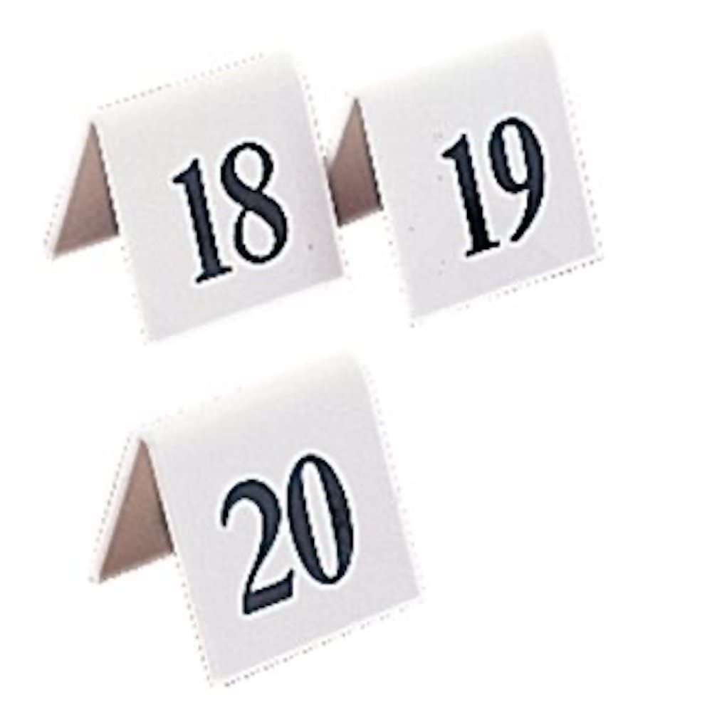 Stalwart L983 Plastic Table Number Set, 21-30 (Pack of 10)