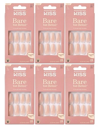 KISS Bare But Better TruNude Fake Nails Nude Nail Shades Manicure...