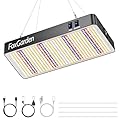 FOXGARDEN 1000W LED Full Spectrum 2×2ft Coverage Grow Light for Indoor Plants, 680PCS LEDs, Dual Built-in Fans, Daisy Chain Function, Veg & Bloom Dual Mode, Ideal for Seed Starting