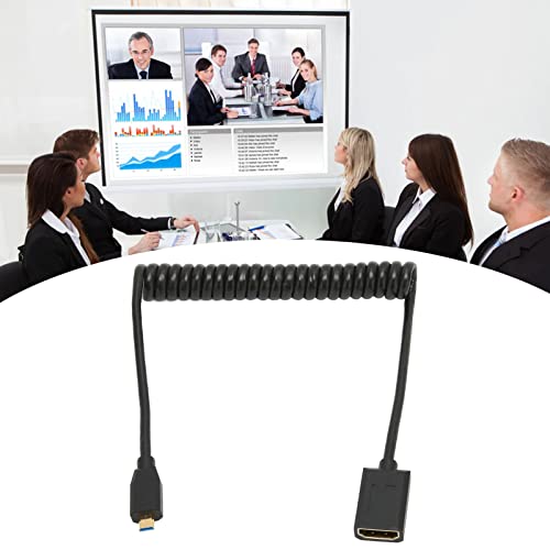 Cabo de interface multimídia HD, cabo de vídeo 8K cabeça reta enrolada 48 Gbps sinal estável para pr