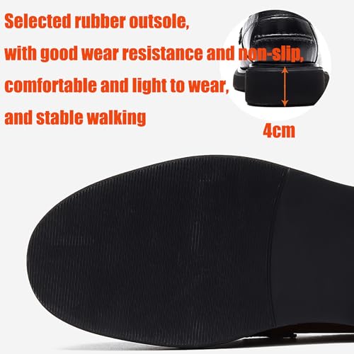 Men's Premium Leather Slip-On for Business and Casual Wear, Breathable Cushioned Dress Shoes with Non-Slip Sole4