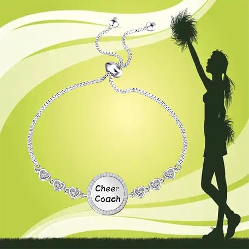 Image of BEKECH Cheerleader Coaches Cheer Coach Bracelet Jewelry for Coaches Gift for Her Appreciation Gift for Cheerleading (cheer)