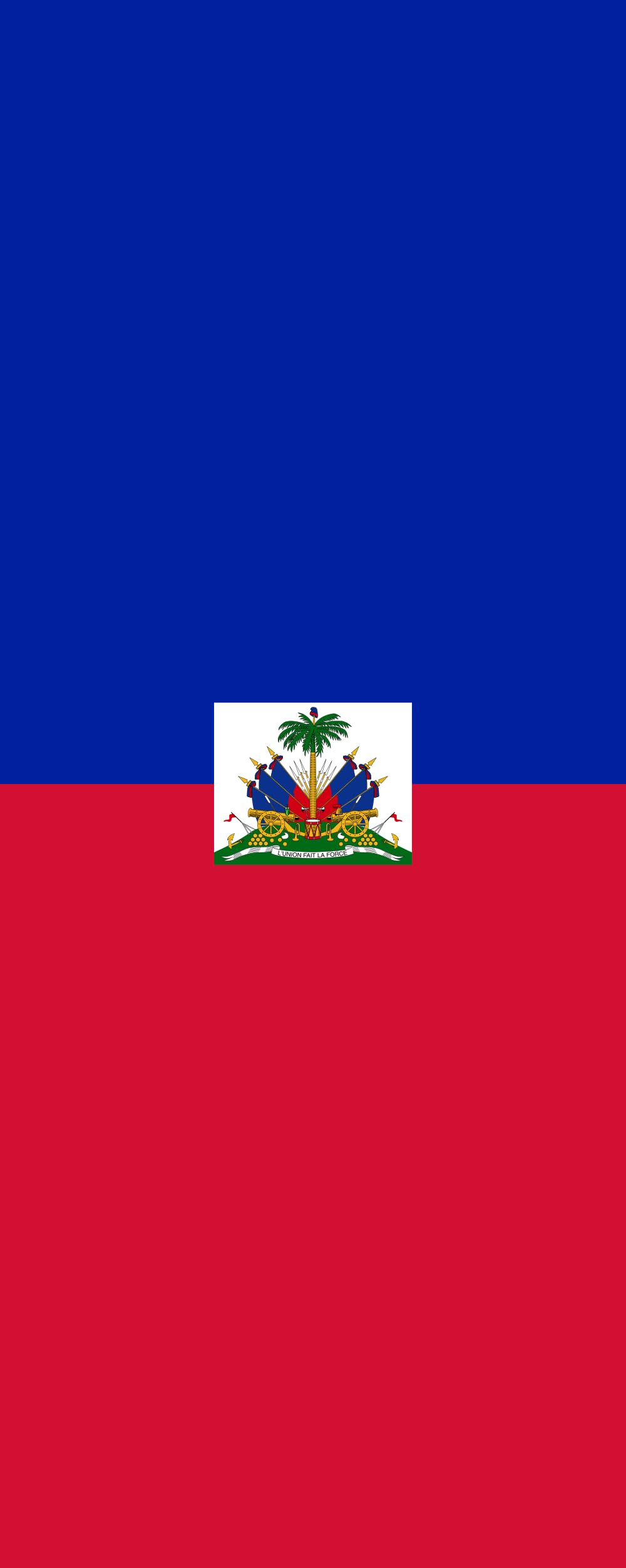 Drapeau Haïti 3.5m² vertical pour mât de mairie et cérémonie officielle