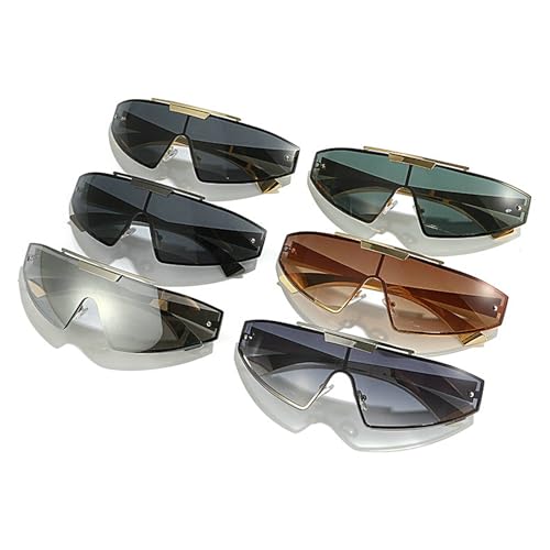 COTIA Rimless Square Punk Style Sunglasses for Men Women Cycling Retro One Piece Personality Y2K Sun Glasses3