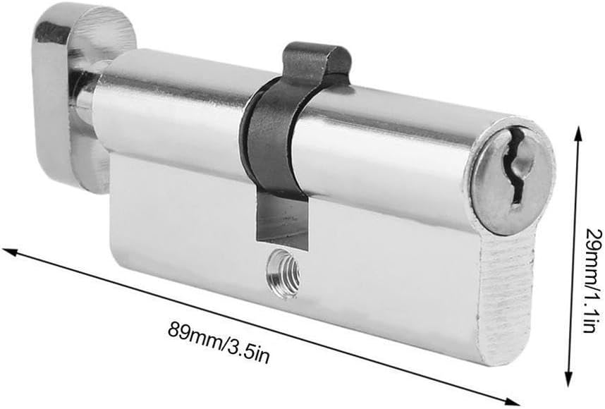 Door Lock Barrel,Lock cylinders, 70mm Aluminum Metal Door Lock Cylinder Home Security Anti-Snap Anti-Drill with 3 Keys Silver Set Tools