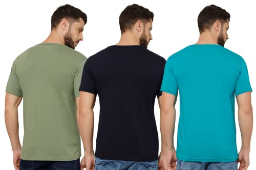 Image of T-Shirt for Men - 100% Cotton Casual T-Shirt | Half Sleeve, Round Neck 4 Way Stretch Fabric | Slim Fit T-Shirt