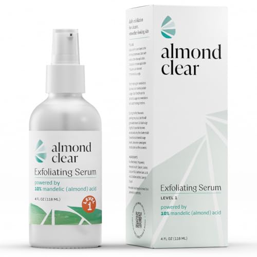 Almond Clear Level 1 Serum | Mandelic Acid Facial Serum for Acne, Folliculitis, Aging Skin, Ingrown...