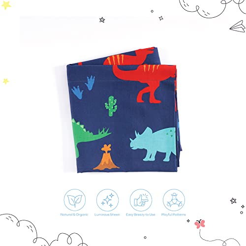 Boston Linen Co. Kids Floor Pillow Case Bed Cover Dinosaur Rawr Lounger Cover For Kids & Pillow Lounger For Reading, Rest Time And Games - Queen #TOP3