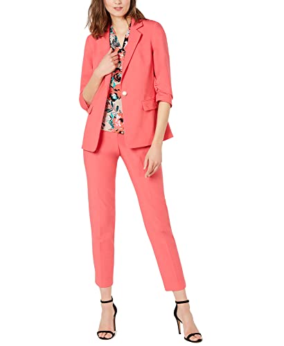 Calvin Klein Womens Skinny Highline Pants (12, Coral)4