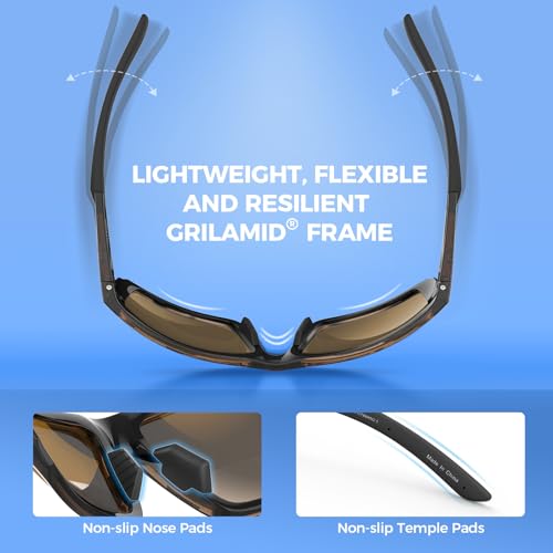 Image of KastKing Waccamaw Polarized Bifocal Sunglasses for Men Women, Wrap Design