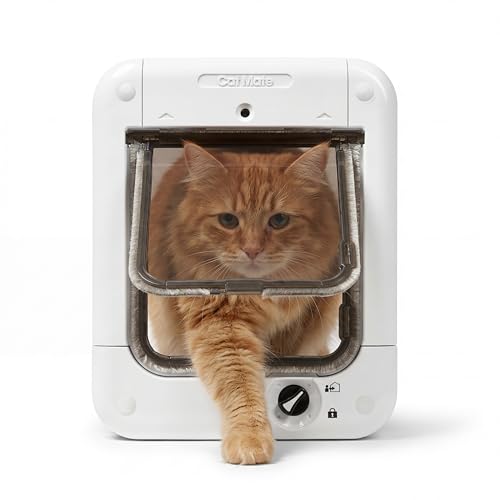 Cat Mate Microchip Activated Cat Flap (360) - ISO and AVID Compatible, Door for Entry Control of up to 30 Cats or Small Dogs, for Single/Multiple Glazing, UPVC...