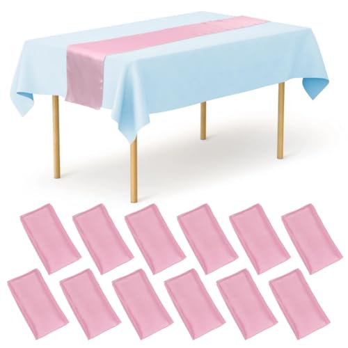 yeeplant 12 caminos de mesa de satén, 10.6 x 108 pulgadas, elegantes manteles para ocasiones especiales