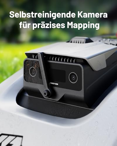 MAMMOTION YUKA 1500 Mähroboter mit Kehrfunktion, 3D Vision RTK Positionierung Mähroboter ohne Begrenzungskabel, Rasenmäher Roboter 1500 ㎡, Intelligente Hindernisvermeidung, 45%... – Bild 7