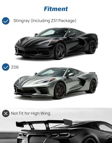 Image of JOYTUTUS Indoor Stretch Car Cover for 2020-2026 Corvette C8 Stingray Z06 | Ultra-soft Stretch Milk Silk Glides Over Paint to Prevent Scratches Custom Contours Indoor Car Cover