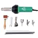 Produktbild MuGuang 1600W Kunststoff Schweißpistole Kunststoff Schweißer Heißluftpistole Plastic Hot Air Welder Welding Gun mit Speed Düsen Roller PE PVC Plastic Rod(Grün)