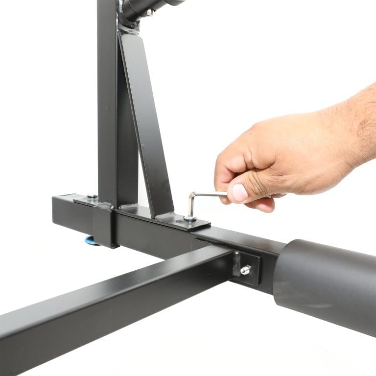 SPAREHAND 4-Tier Paddle Board Storage Rack – Heavy Duty Aluminum Freestanding SUP Organizer with Bonus Base Storage – Easy Push-Pin Cradle Arm Assembly – Ideal for Outdoor & Garage Display (Black)