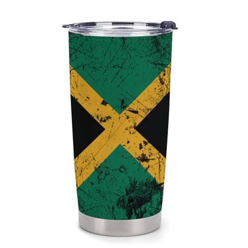 Juego de 4 posavasos estilo bandera Jamaica para auto miniatura 1