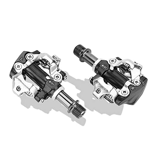 1 par cykelplattformspedaler, rostskydd/glidning, självlåsande cykelpedal i aluminiumlegering, förbättrad hastighet, knäskydd, MTB-pedaler, för MTB BIke
