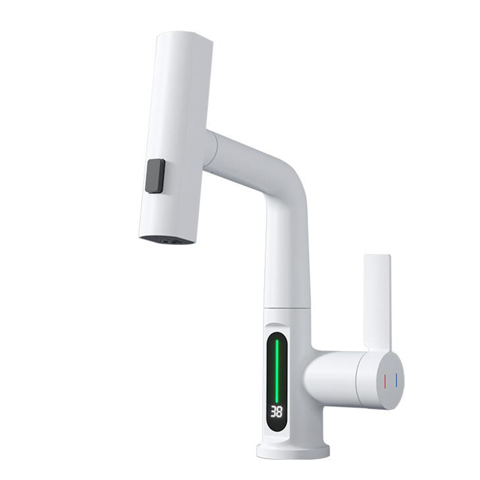 Robinet de lavabo de salle de bain blanc pour simplifier la routine - 8