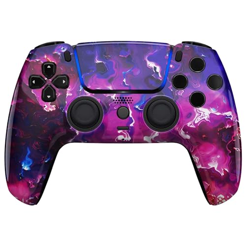 Image of Custom Controllerzz Custom Wireless Controller Compatible with PS5 - Multiple Designs Available (Purple Magma)