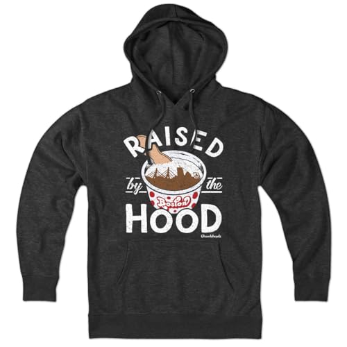Chowdaheadz Raised by the Hood Hoodie – Unisex Pullover Sweatshirt Soft Cotton Blend