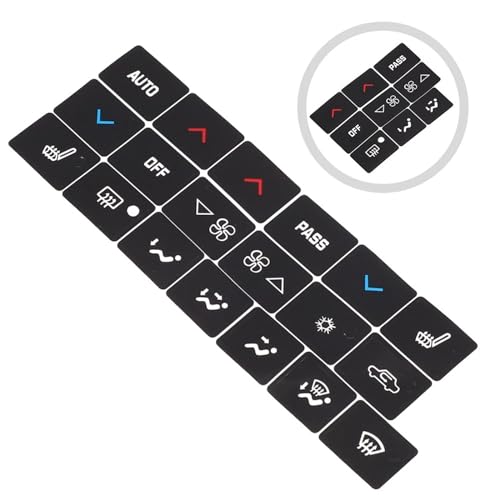 Sticker bouton climatisation Buick Lacrosse 2005-2009 pour masquer l'usure - 4
