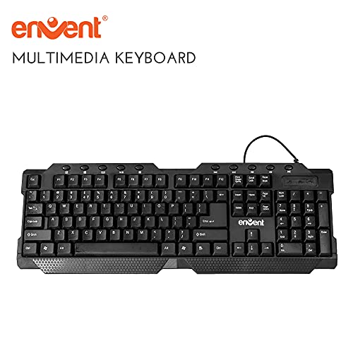 Image of Envent Sturdy Multimedia Keyboard - Kease, Black (ET-KBM040)